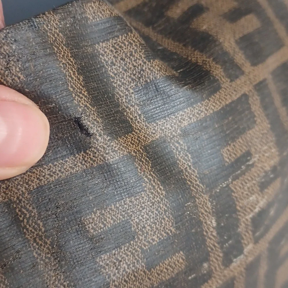 Vintage Fendi Brown Monogram Pouch